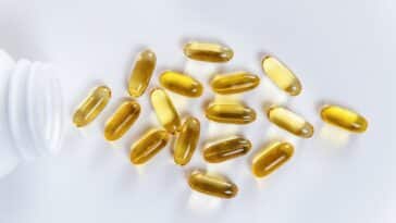 Omega-3-Nahrungsergänzungen. Softgel-Ergänzungskapseln