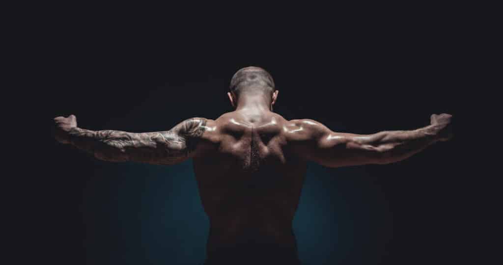 muskulöser Bodybuilder