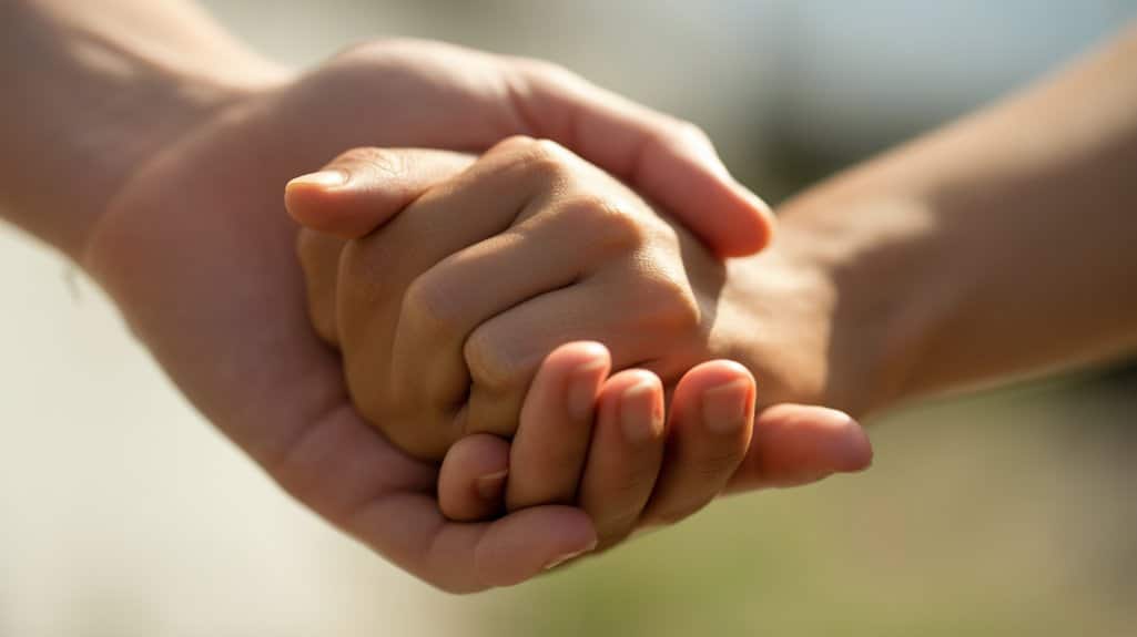 Händchen halten reduziert Angst