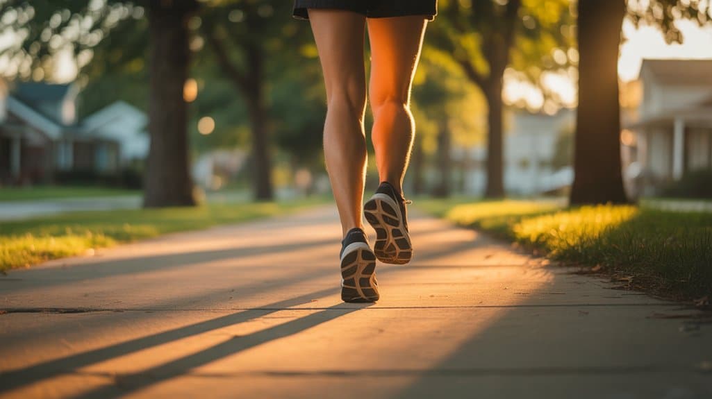 tägliche Spaziergänge von einer Meile