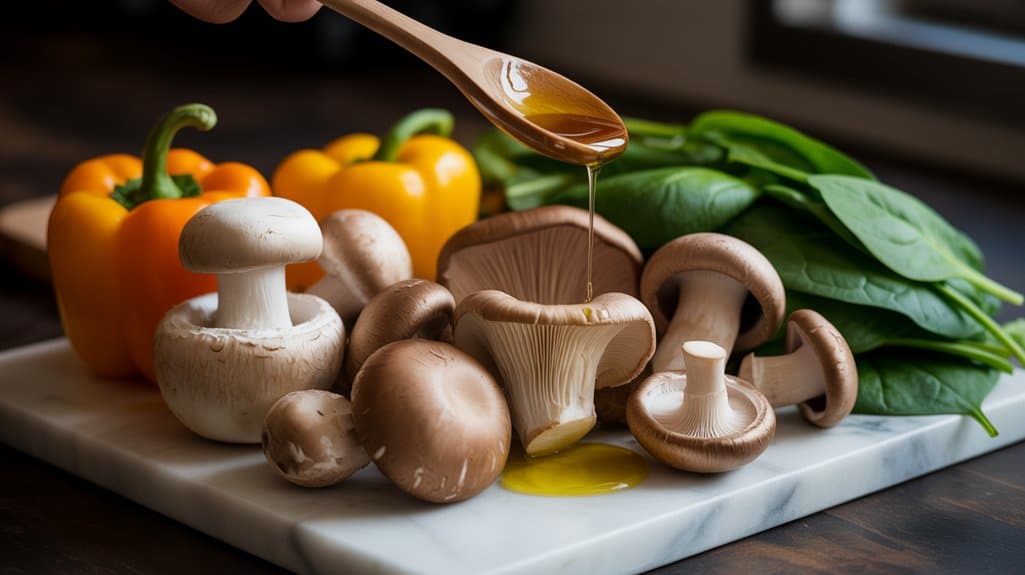 nährstoffreiche Knoblauchbutter-Pilze