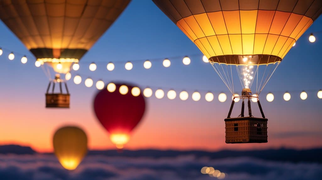 Solare Heißluftballon-Glockenspiel-Lichter-Nächte