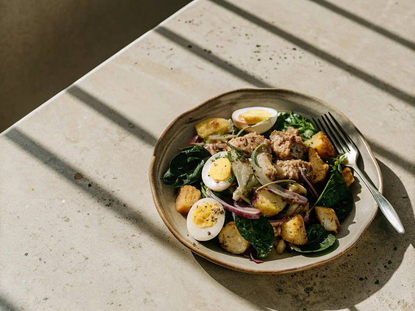 Niçoise-Salat mit Thunfisch und Kartoffeln